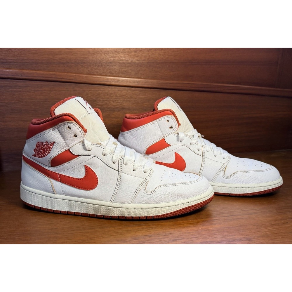 Air Jordan 1 Mid SE White/dune Red/lobster FJ3458-160 mens 11.5